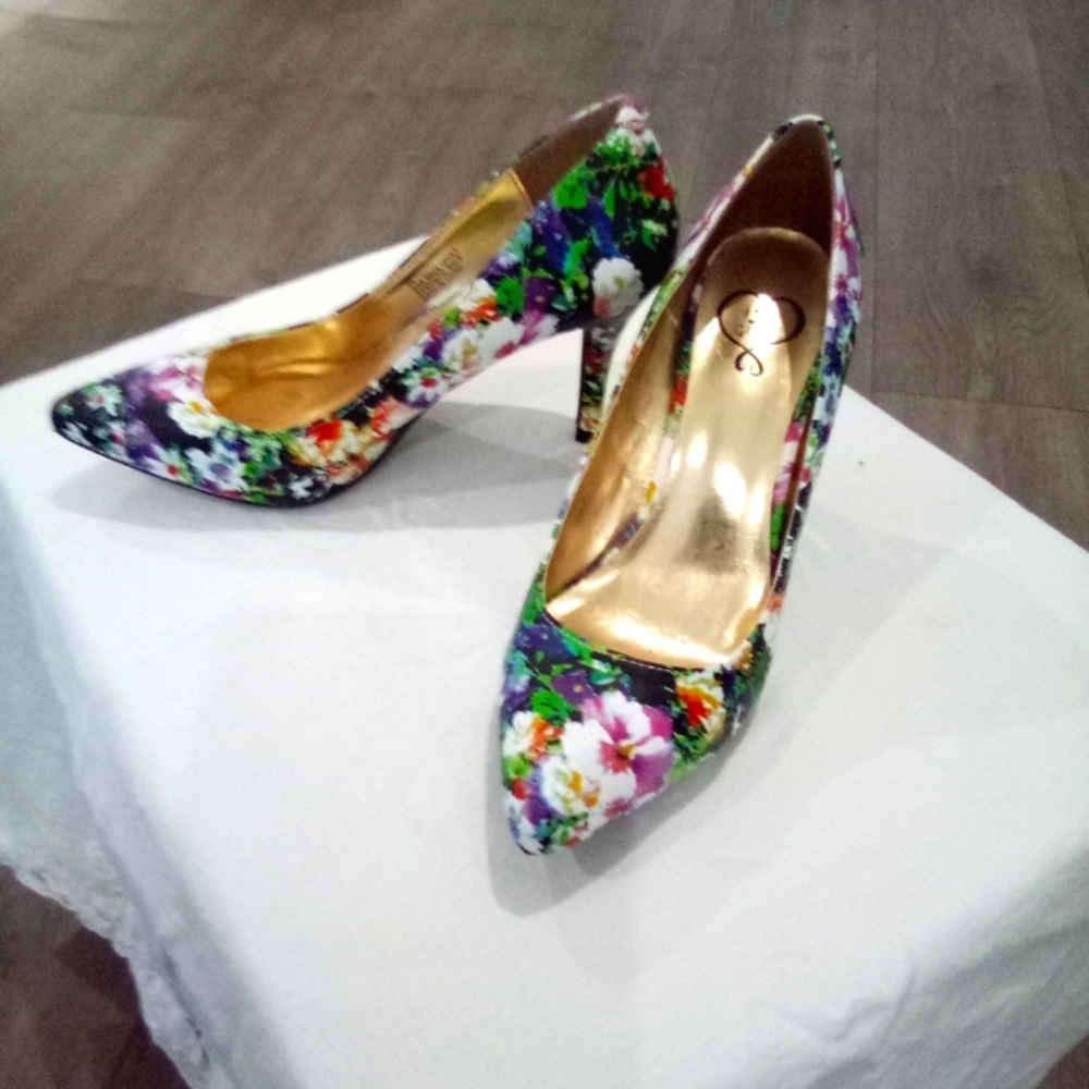 143 Girl Heels Foral Pattern